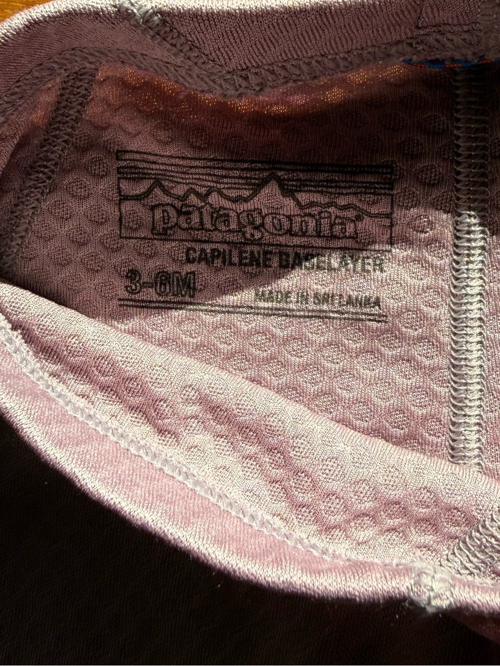 Patagonia Mauve Baby Capilene Baselayer - Picture 3 of 4